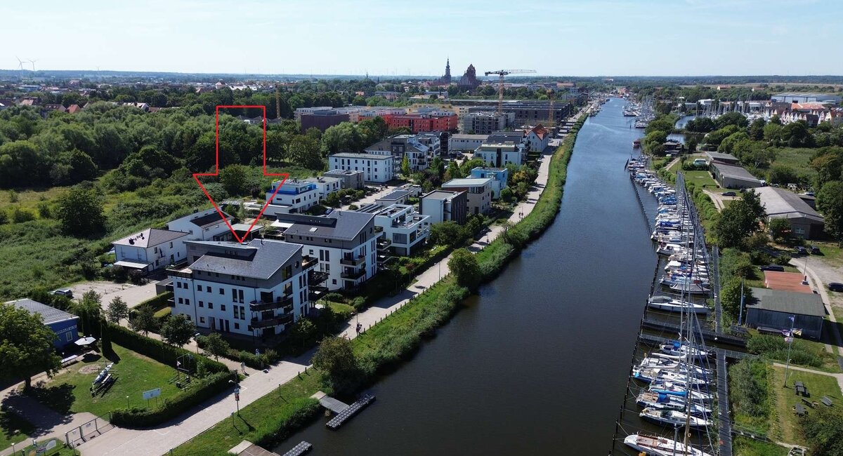 Luftaufnahme - Blick Richtung Innenstadt