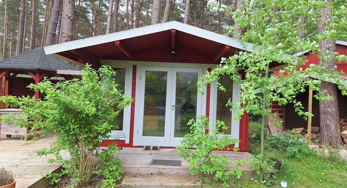 Gartenhaus als Außenbüro bzw. Gästehaus